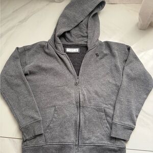 Abercrombie Kids Charcoal Zip-Up Hoodie